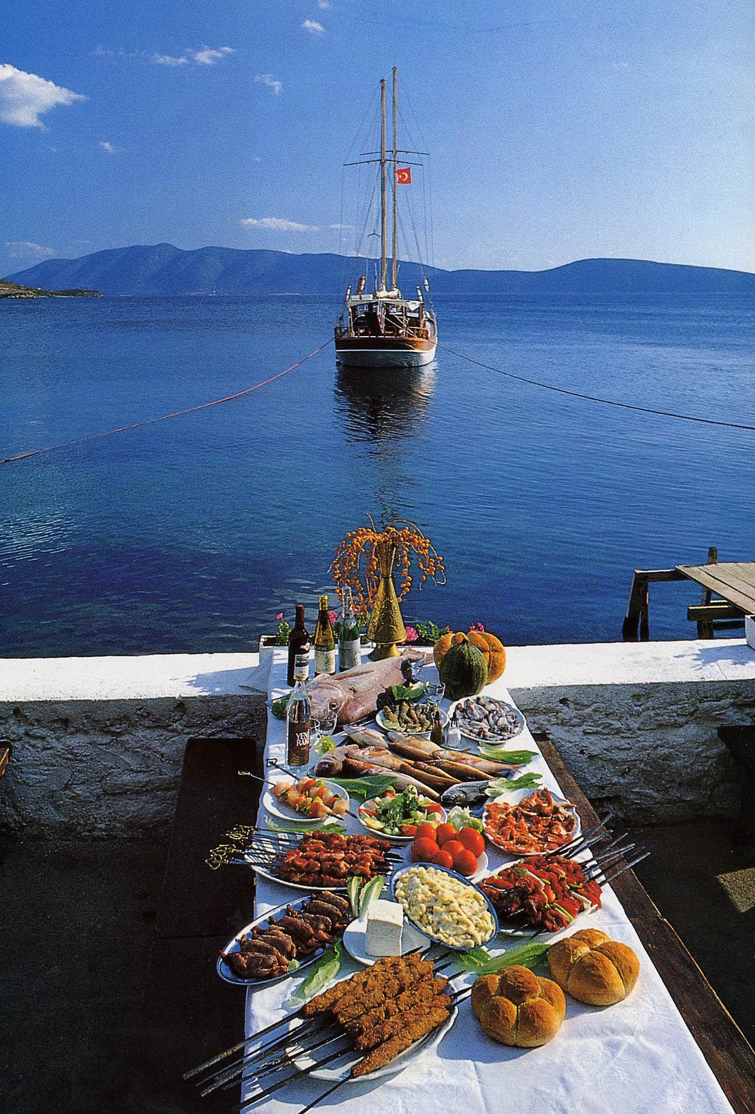 Lunch on Blue Cruise